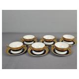 6x The Bid Rosenthal 5388 Soup Bowls W/ Saucers