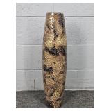 24" Tall Decorative Crackle Glass Vase