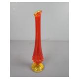 Amberina Glass Bud Vase