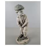 Kirklands Boy With Golf Club Statue - Resin