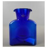 Blenko Handcraft Cobalt Blue Water Bottle
