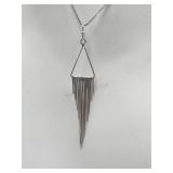 Sterling Silver 18in Necklace Tw 5.0g