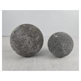 2x The Bid Lava Stone Deco Ball
