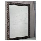 Beveled Glass Mirror In Bronze Finish Frame