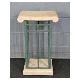 Synthetic Marble And Metal Stand