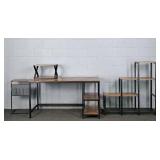 Vasagle Home Office Set Natural Finish Mfg Wood