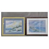 2x The Bid Ann Elekes Nichols Paste On Board
