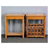 2x The Bid Lance Munn Solid Oak Stands