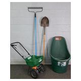 Lot Of 4 Scotts & Blk & Decker Yard & Garden Cart
