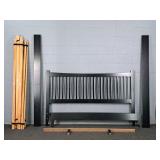 King Size Painted Finish Solid Wood Bed