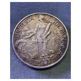 1934 Panama 1 Balboa Large .900 Silver 26.75g