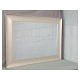Beveled Glass Mirror In 4" Platinum Finish Frame
