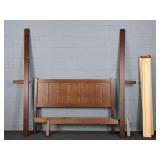 Zinus Queen Size Natural Finish Solid Wood Bed