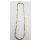 14k Yellow Gold 16in Braided Chain Necklace 8.8g