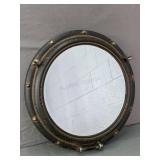 Creative Co-op Rustic Finish Metal Porthole Mirror