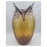 Glass Owl Vase 14 In Tall 6 In Wide