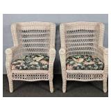 2x The Bid Pier 1 Synthetic Wicker Patio Chairs