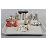 7x The Bid Vintage Metal Salt & Pepper Shaker