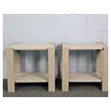 2x The Bid Polywood Style Composite 2 Tier Table