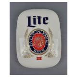 Vintage Miller Lite Beer Sign - Plastic