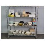 Lot Of Assort China, Flatware, Pottery & More