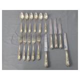 14.130 Ozt Sterling Silver S. Kirk & Son Flatware