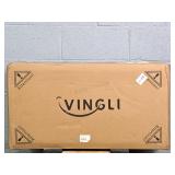 Vingli Fluted Bathroom Cabinet Beige Color