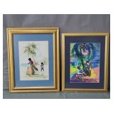 2x The Bid Bahamas Themed Paintings