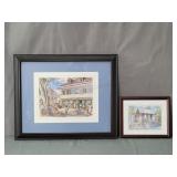 2x The Bid Jill Walker Barbados Themed Prints