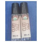 2 New Organic Clary Sage Roll Ons