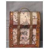 Small Decorative Trunk Shaped Wooden 6 Wine Bottle