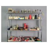 Lot Of Assorted Candles & Holders