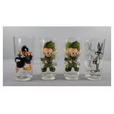 4x The Bid Vintage Loony Tunes Glasses