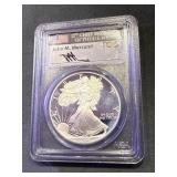 1990 S American Silver Eagle Pcgs Pr69 Signed