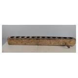 Primitive Wood Sugar Mold Candle Holder