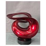 Lacquered Wood Abstract Sculpture