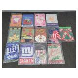 13x The Bid Assorted Garden Flags