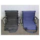 2x The Bid Folding Stadium Arm Seats W/ Pouch