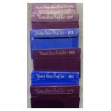 6x The Bid Us Mint Proof Sets W Boxes