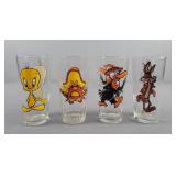4x The Bid Loony Tunes Glassware