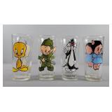 4x The Bid Loony Tunes Glassware