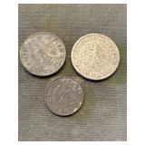 Lot Of 3 - Third Reich German Coins