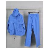 Ll Bean Ladies Xl Rain Pants/hooded Rain Parka Lg