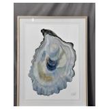 Large Oyster Shell Watercolor