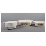 6pc Lot Vintage Corning Ware Casserole Dishes