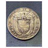 1930 Panama .900 Silver Half Balboa 12.45g
