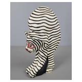 Stretching Striped Cat Figurine
