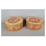 2pc Set Tiger And Lion Decorative Storage Boxes