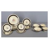 15 Pc Wood & Sons England Porcelain Dinnerware