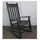 Large Painted Wood Outdoor Rocker